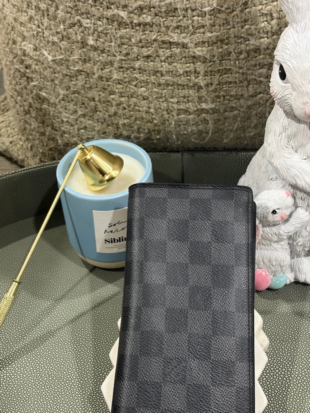 Louis Vuitton Damier Graphite Black Card & Key Holder